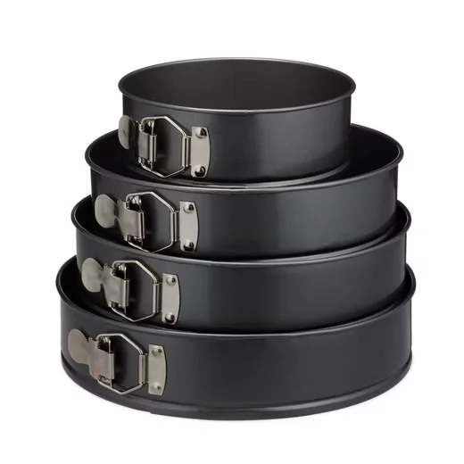 Relaxdays Springform Set 4 teilig Backform Kuchenform