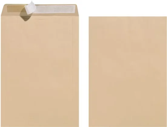 HERLITZ Versandtaschen C4 braun Haftklebung 90 g/qm 25 Stück