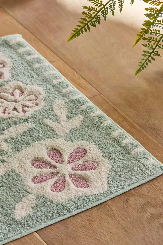 NEXT Badematte aus Baumwolle mit floralem Blumenmuster