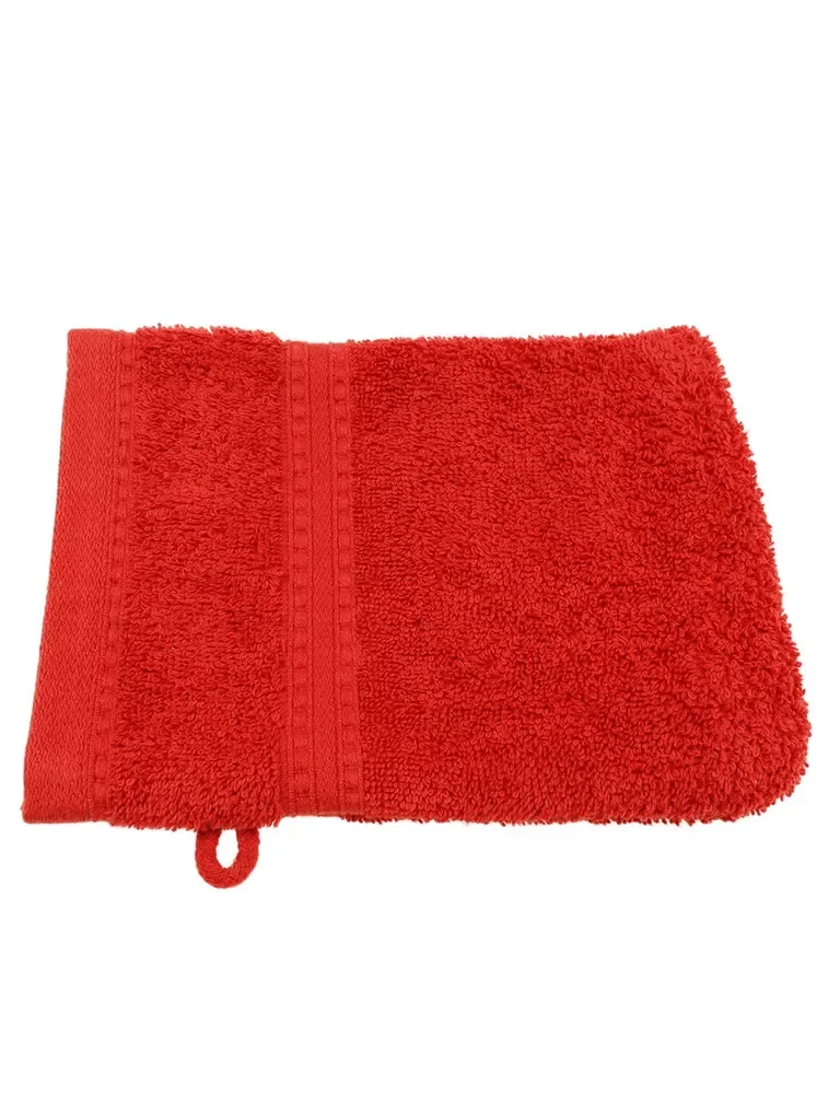 Julie Julsen Bio Waschhandschuh Waschlappen Bordeaux 15 x 21 cm
