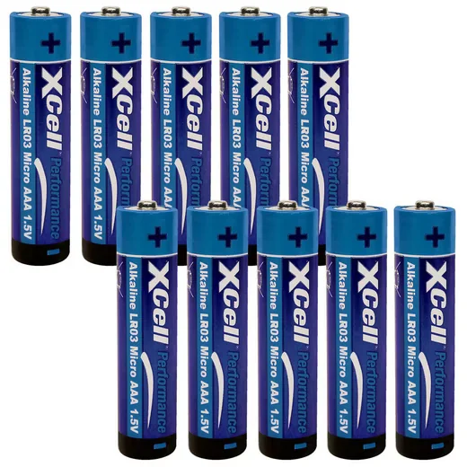 XCELL AAA Micro Batterien LR03 1,5V Alkaline langlebige Energie