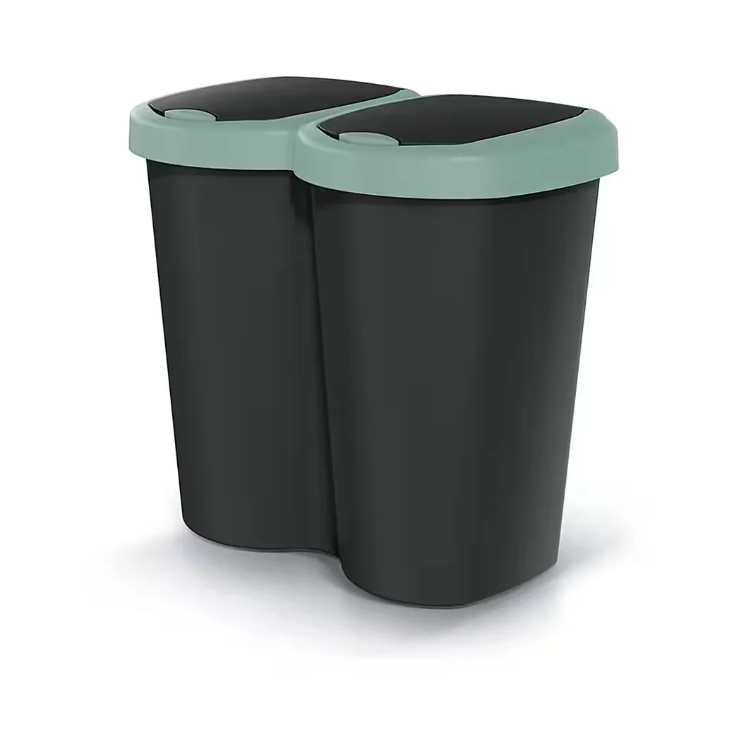 KEDEN Compacta B Duo Mülleimer 40 L, 1 Fach, zwei Deckel
