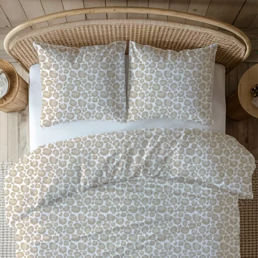 MTONLINEHANDEL Bettwäsche Leo Adventure Renforce weiss beige braun