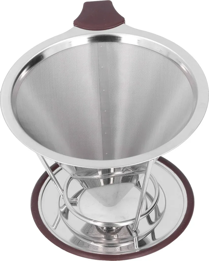 Cocosity Kaffeetropfer Edelstahl Mehrwegfilter 1–6 Tassen mit Halter