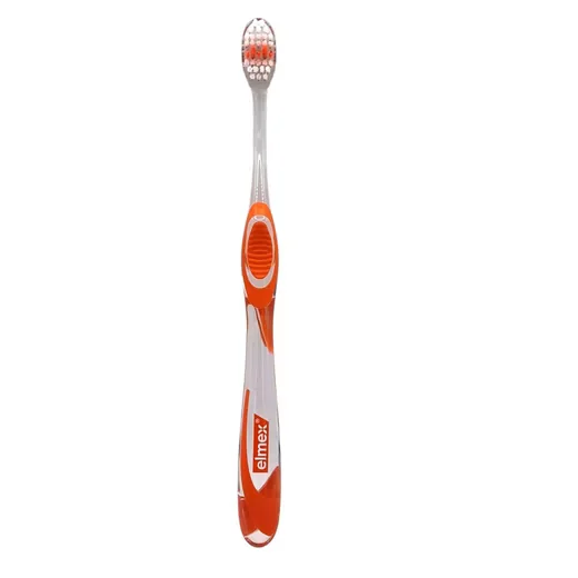 elmex Handzahnbürste X-Kopf medium 5er Pack