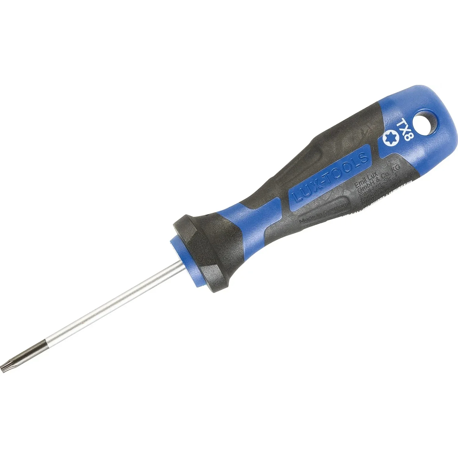 LUX-TOOLS Torx Schraubendreher TX8, Klingenlänge 60 mm