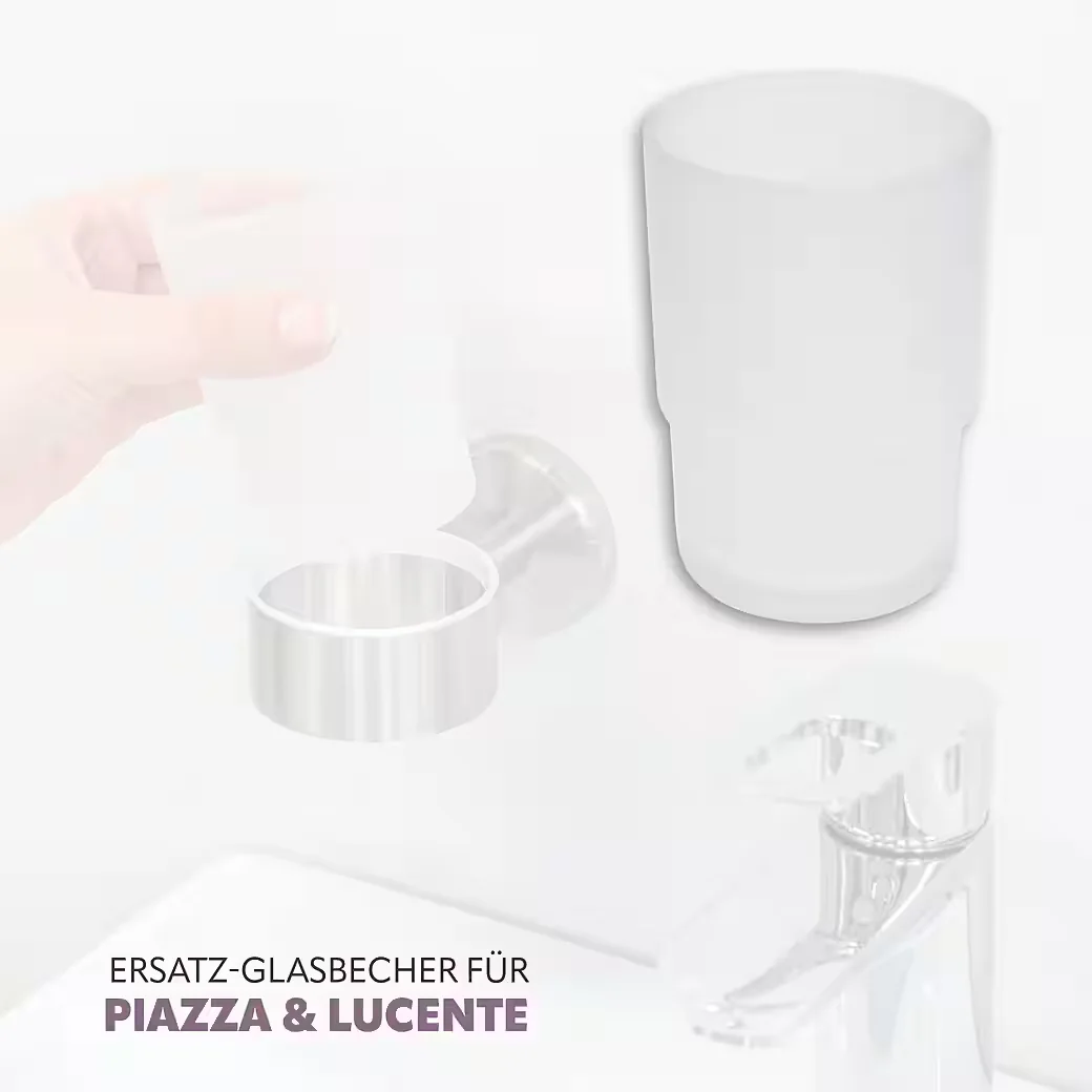 Bremermann Ersatz Glasbecher für Zahnputzbecher Piazza Lucente 1 Stk