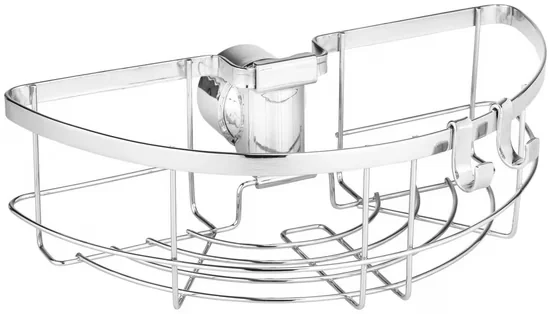 WENKO Duschablage Floresta Rund für Duschstange Duschcaddy