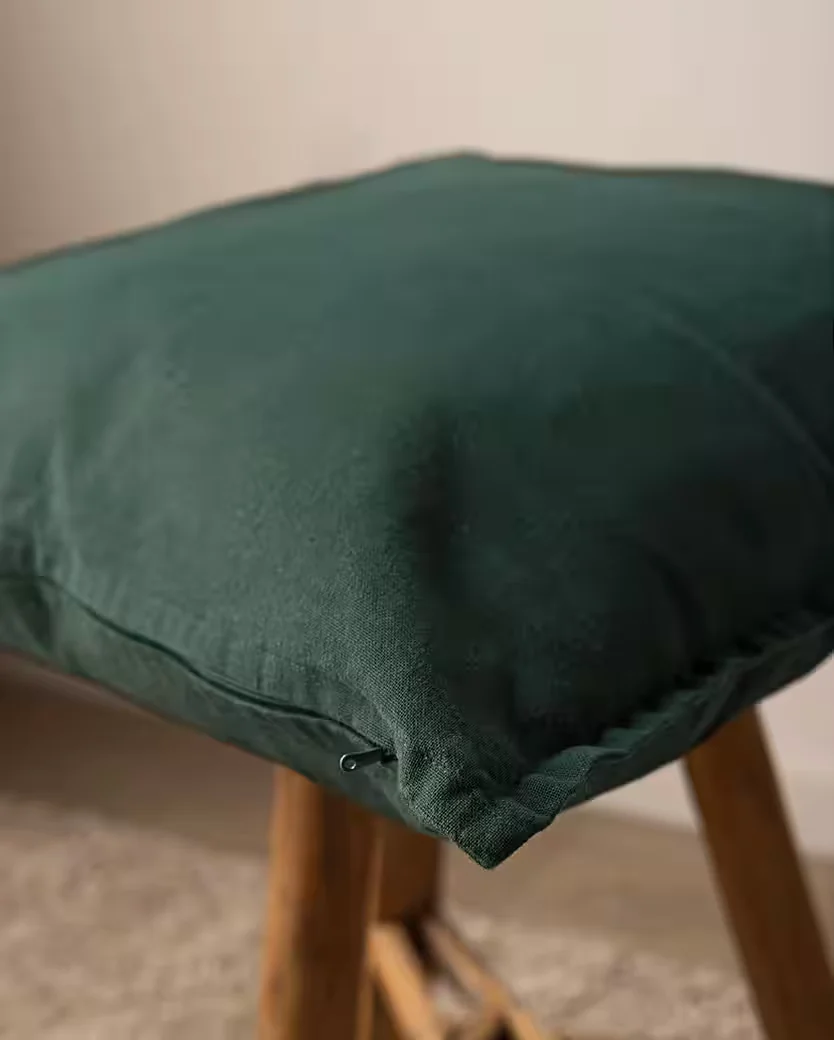 JACK Kissenbezüge 45x45 cm 2er Set Leinenoptik Mistral Dekokissen
