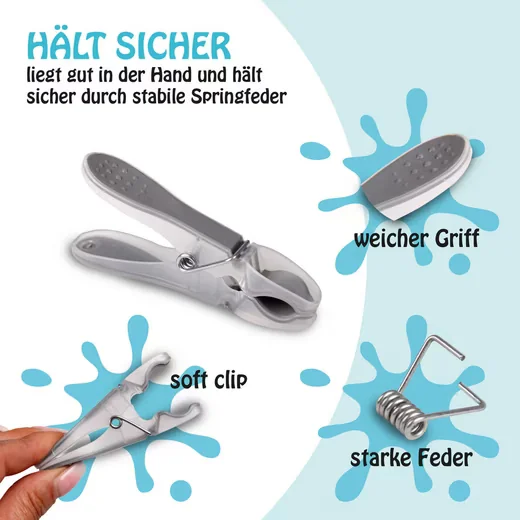 PROHOME Wäscheklammern Set Kunststoff farbecht für Haushalt