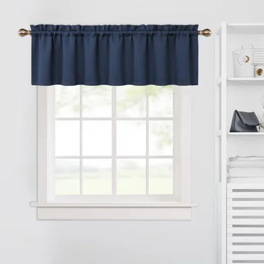 GARVEEMORE Verdunkelungsvorhang Valance 230 GSM Mikrofaser blickdicht