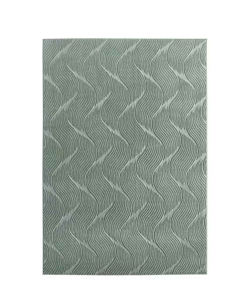 TACA HOME Kurzflor Teppich in Hasenfell Optik weich modern